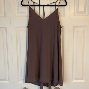 LUSH MAUVE SLIP DRESS SIZE LARGE